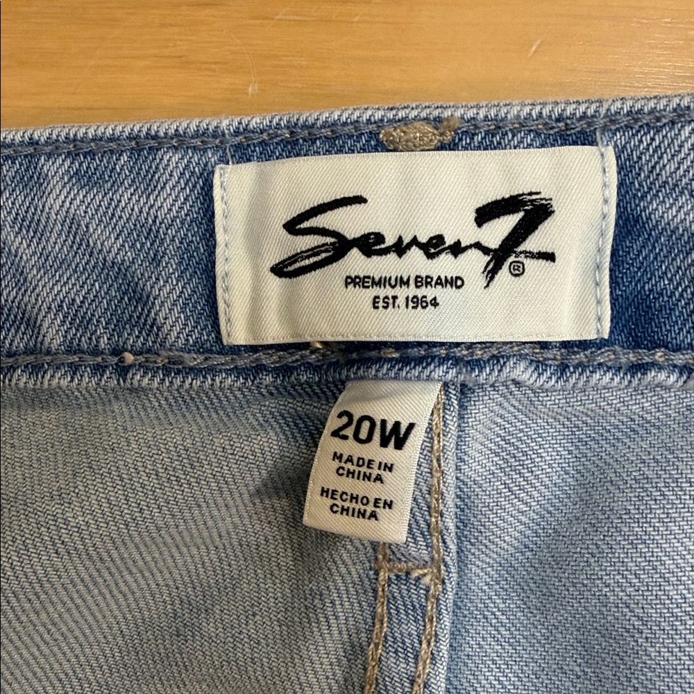 NWT Size 20W Seven7 Loose Straight Jean - Picture 6 of 8